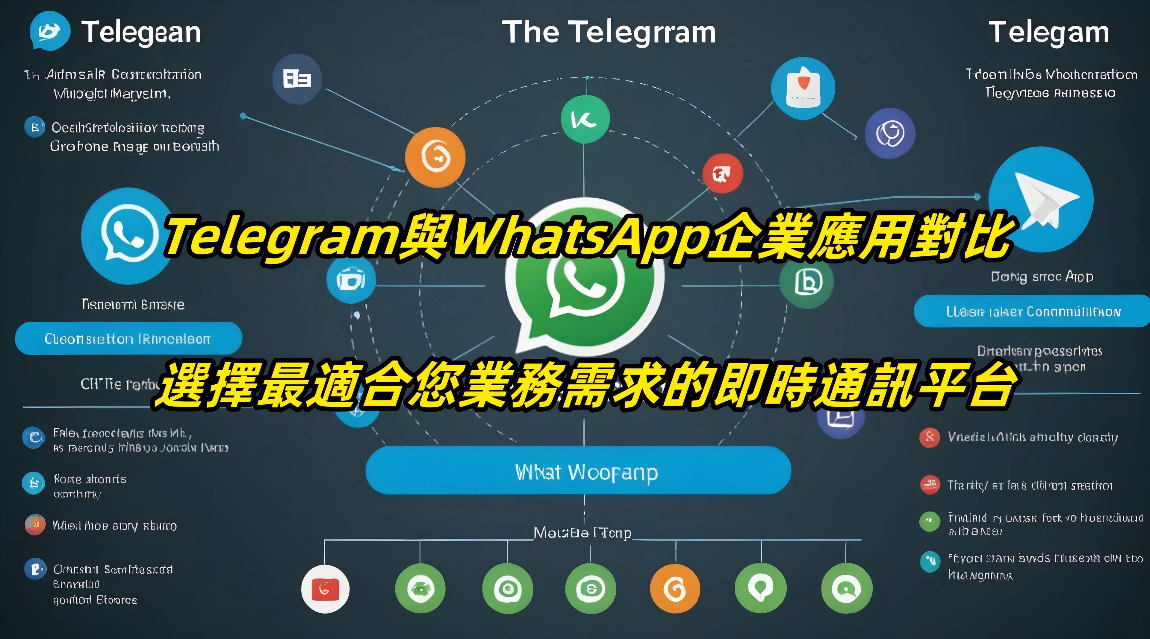 Telegram與WhatsApp企業應用對比：選擇最適合您業務需求的即時通訊平台