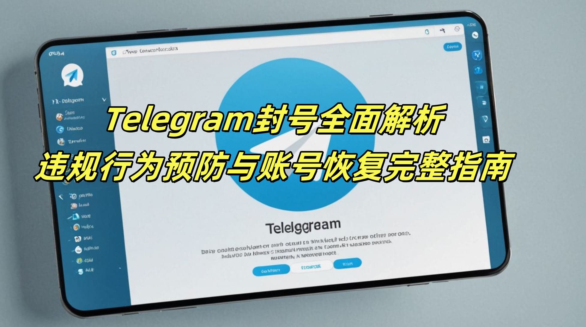 Telegram封号全面解析：违规行为预防与账号恢复完整指南