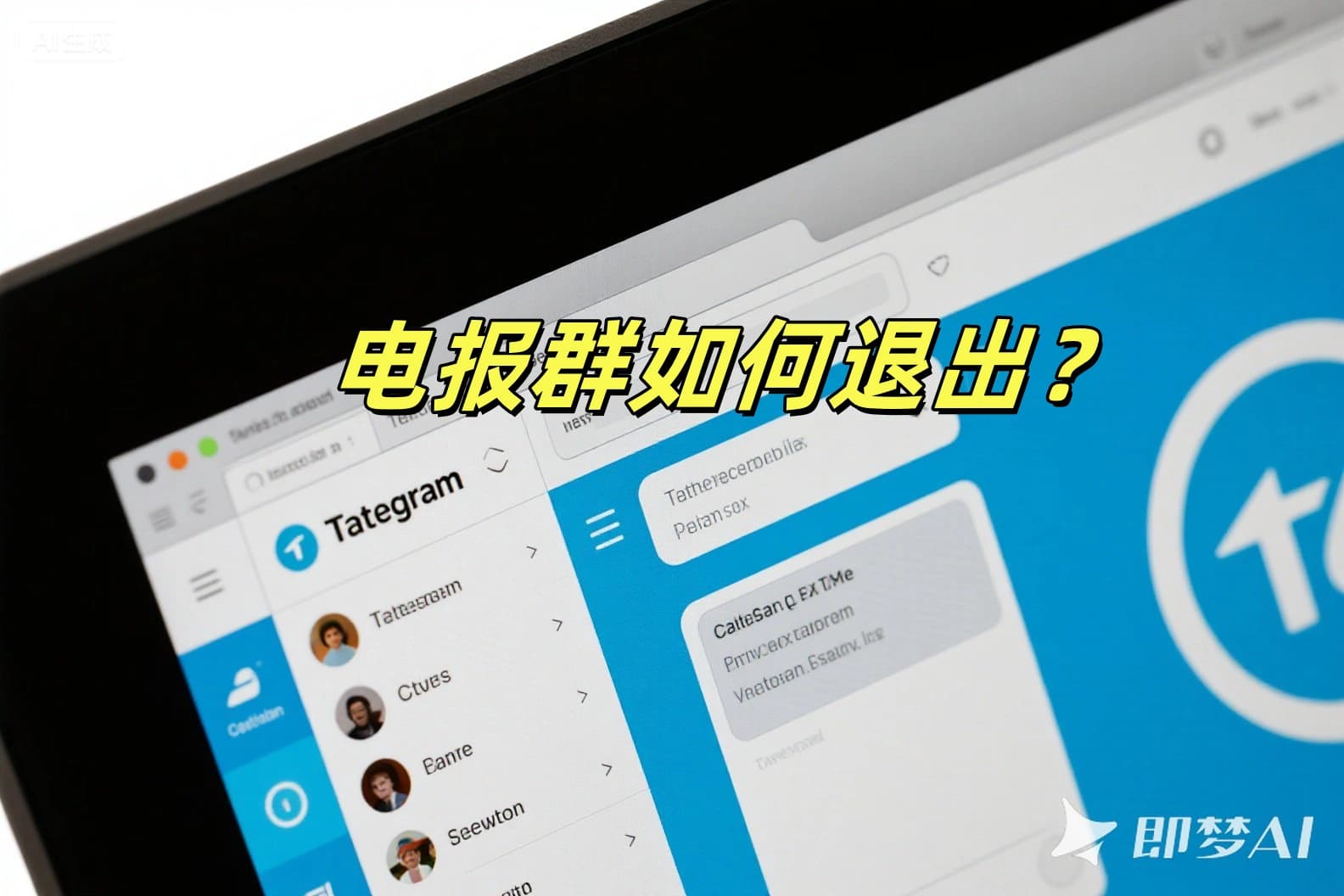 电报群如何退出？
