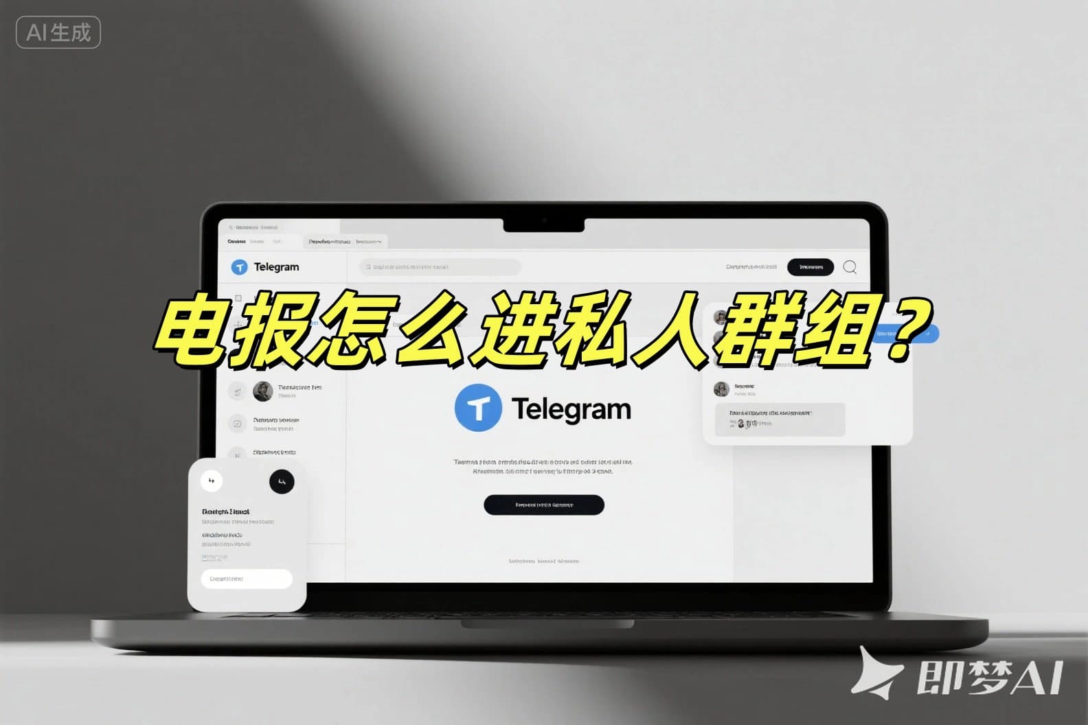 电报怎么进私人群组？