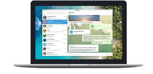 Telegram Windows中文版界面预览