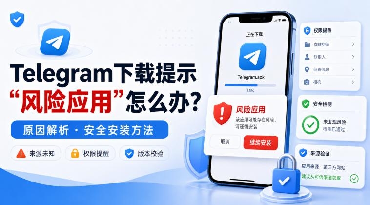 Telegram risk app warning cover