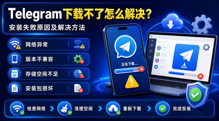 Telegram下载不了和安装失败解决方法