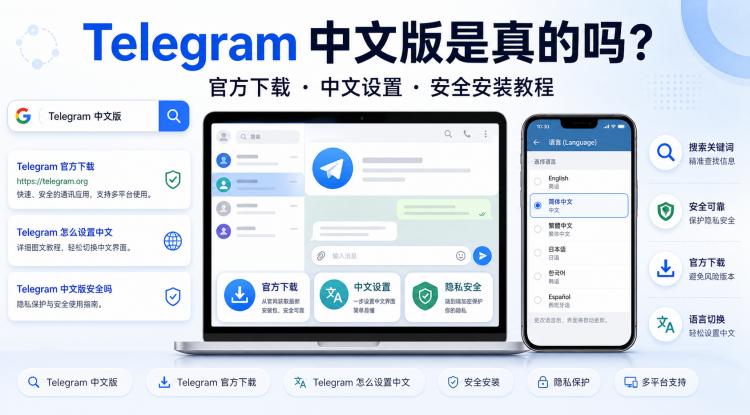 Telegram 下载中文版是真的吗？中文用户官方安装与设置中文教程封面