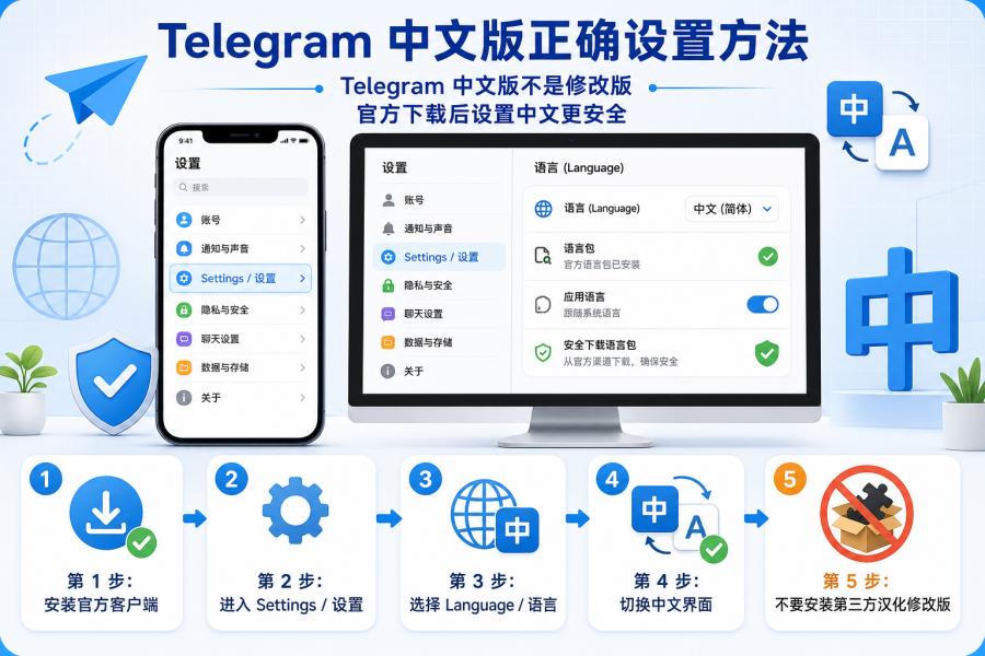纸飞机图标和 Telegram 官方应用识别