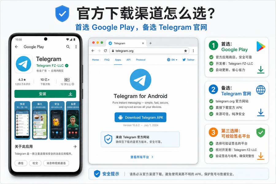 Telegram APK 下载安全吗？官方 APK 安装与安全排查指南 配图 1