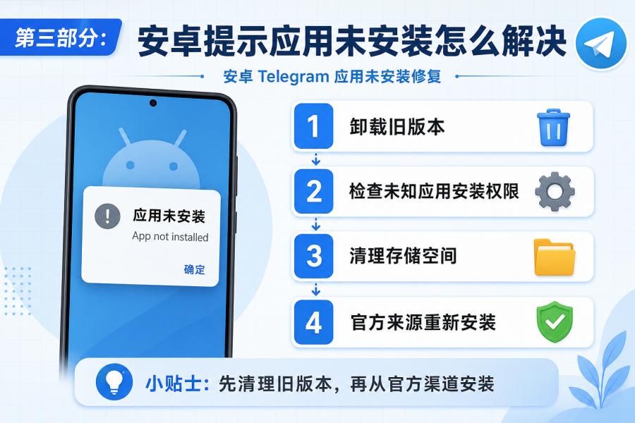 Telegram 安装不了怎么办？APK 解析包错误与电脑端修复教程 配图 1