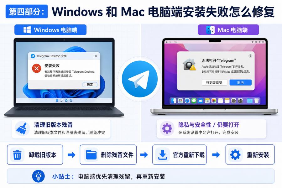 Telegram 安装不了怎么办？APK 解析包错误与电脑端修复教程 配图 2