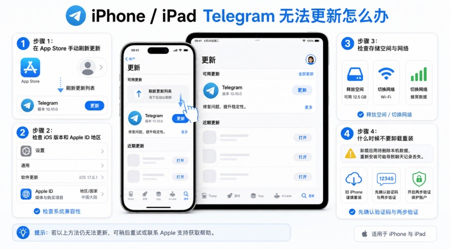 Telegram 更新失败怎么办?旧版本无法升级的原因与处理步骤 配图 3