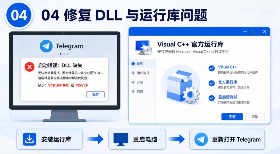 Telegram 电脑版下载后无法运行怎么办？ - step 3
