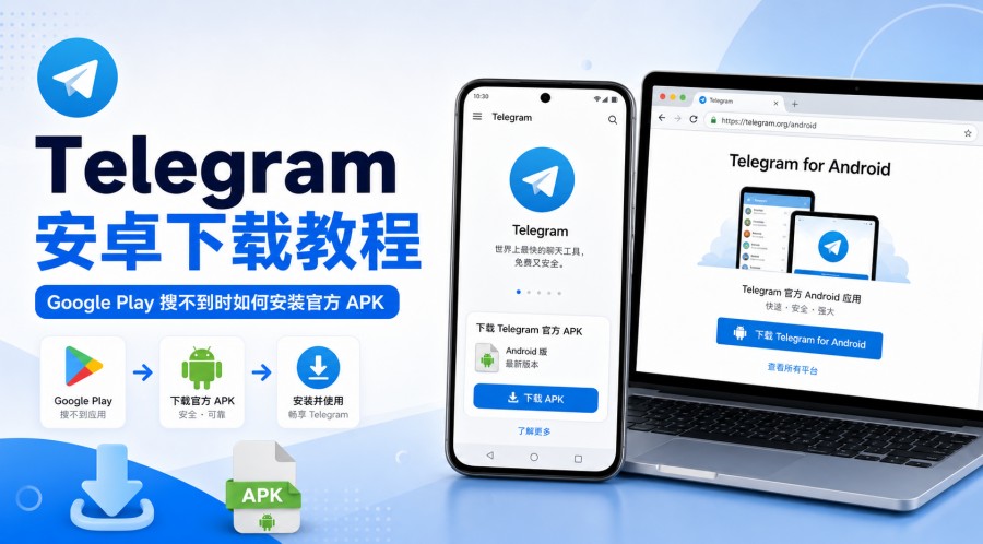 Telegram电报教程: Telegram 安卓下载教程:Google Play 搜不到时如何安装官方 APK