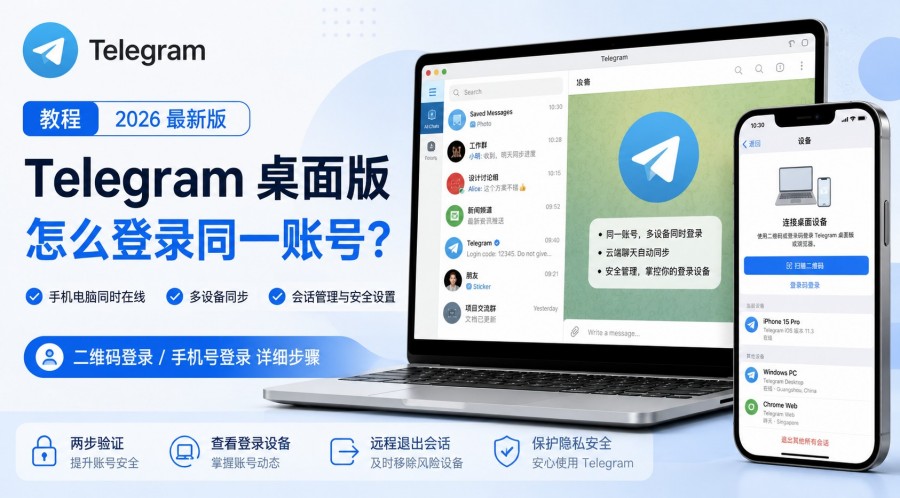 Telegram 桌面版怎么登录同一账号 - 博客封面图