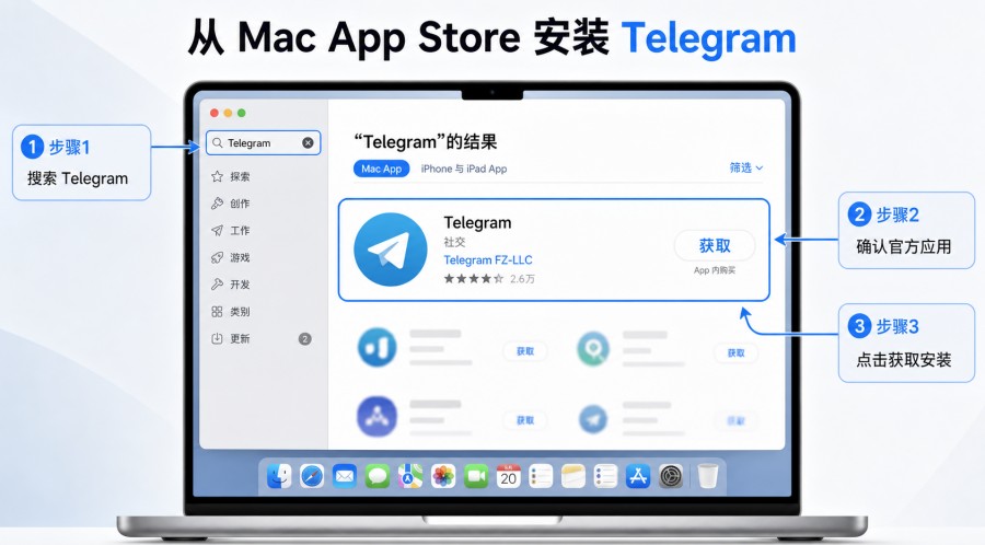 Mac 怎么下载 Telegram？macOS 安装、登录与验证码排查教程 配图 2