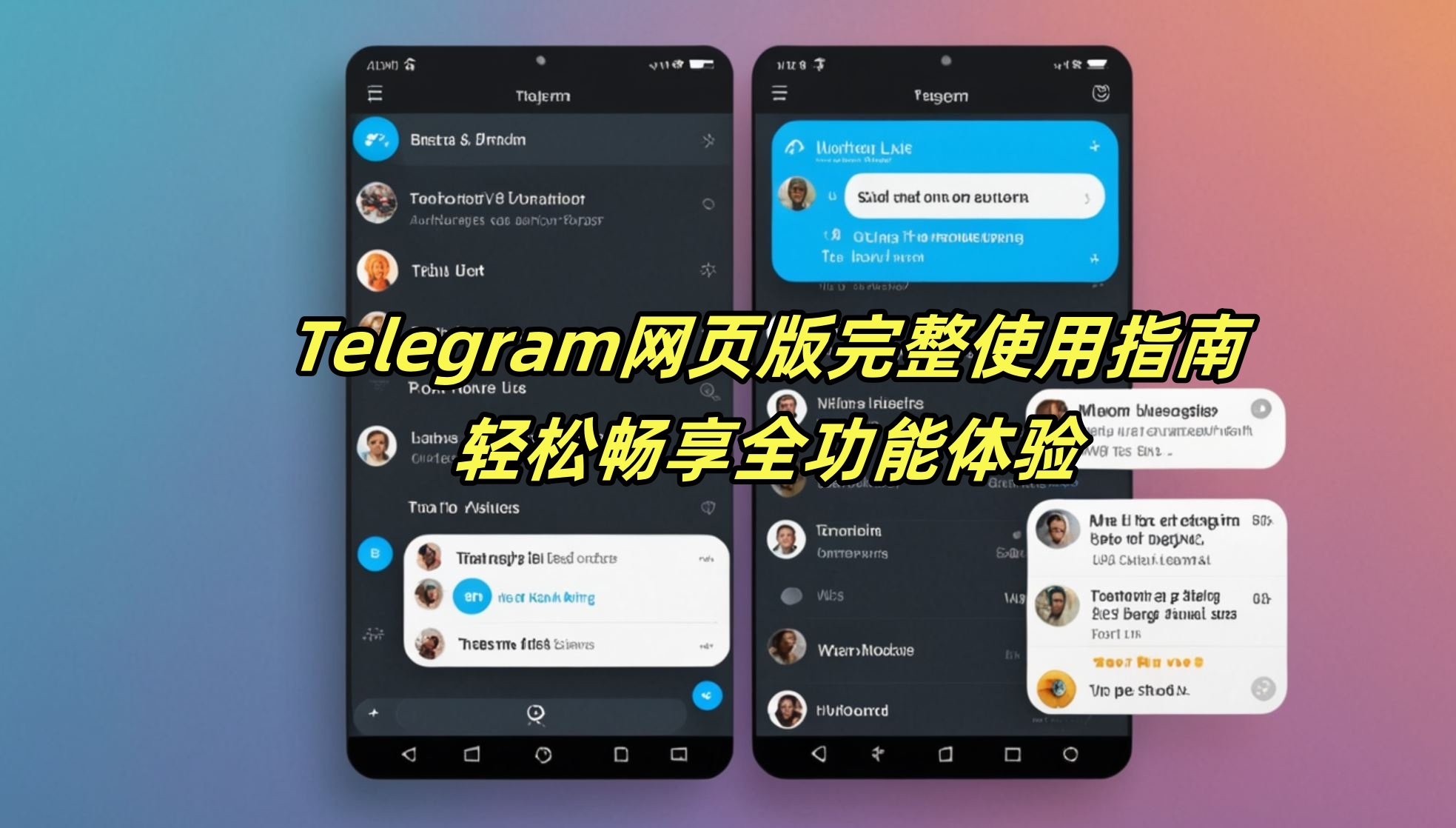 Telegram电报指南: Telegram网页版完整使用指南：轻松畅享全功能体验
