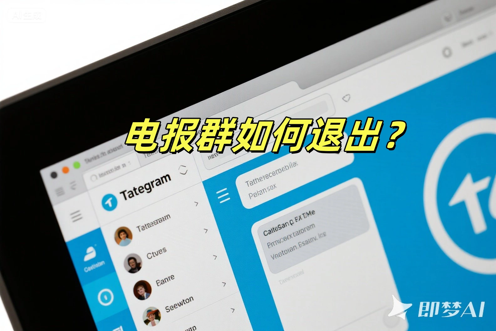 电报群如何退出