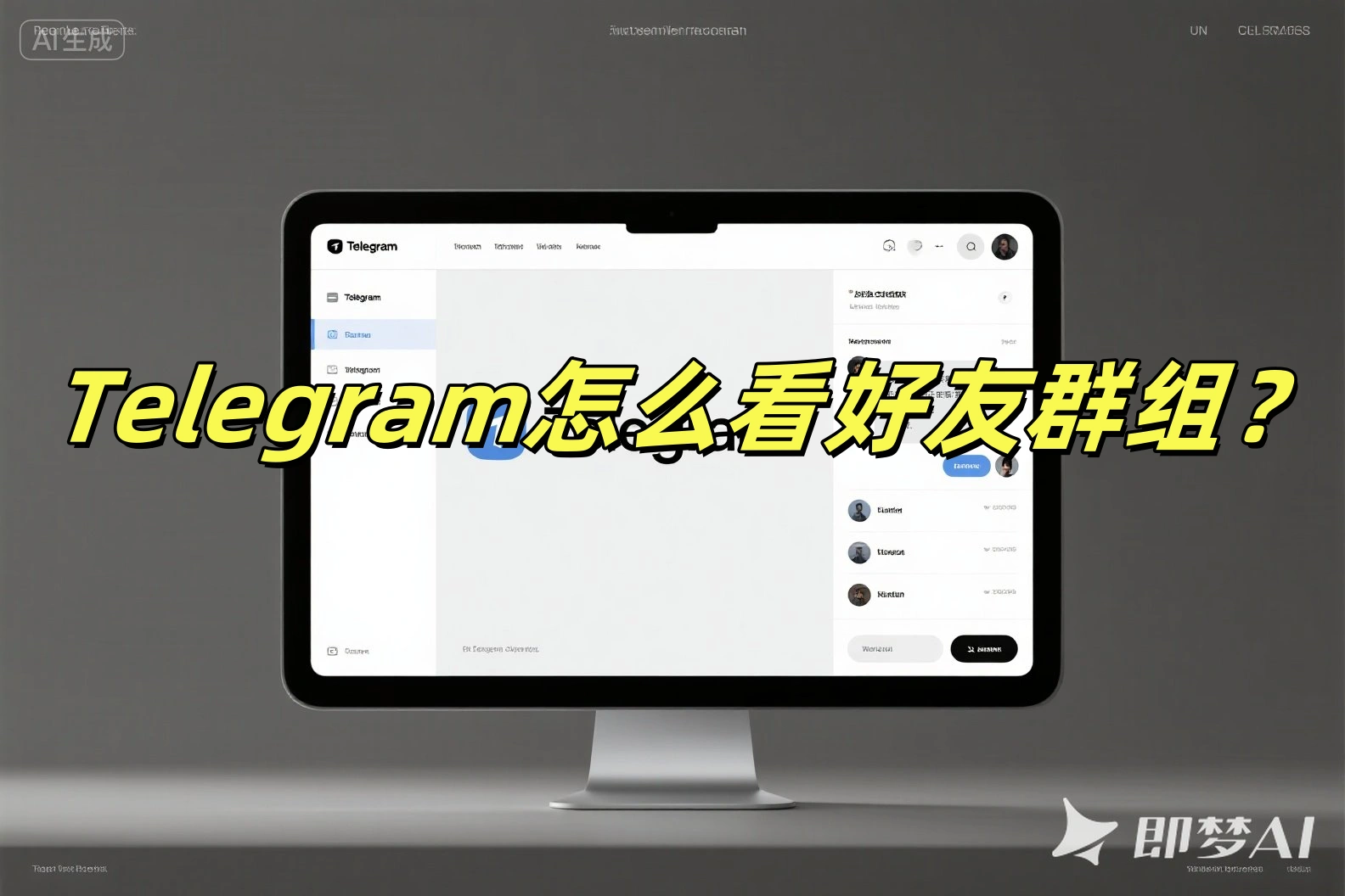 Telegram怎么看好友群组