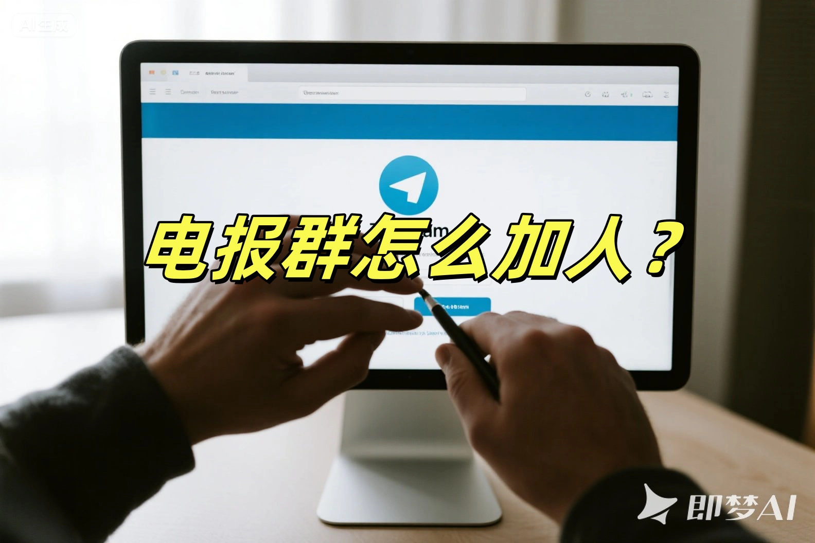 电报群怎么加人?