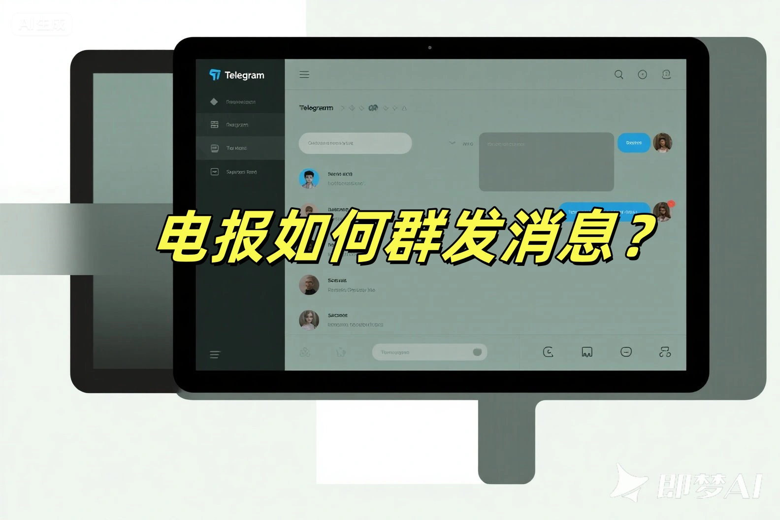 电报如何群发消息?