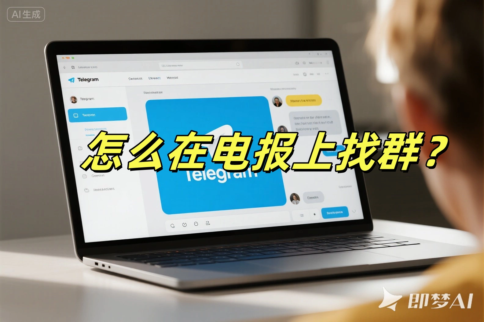 怎么在电报上找群?