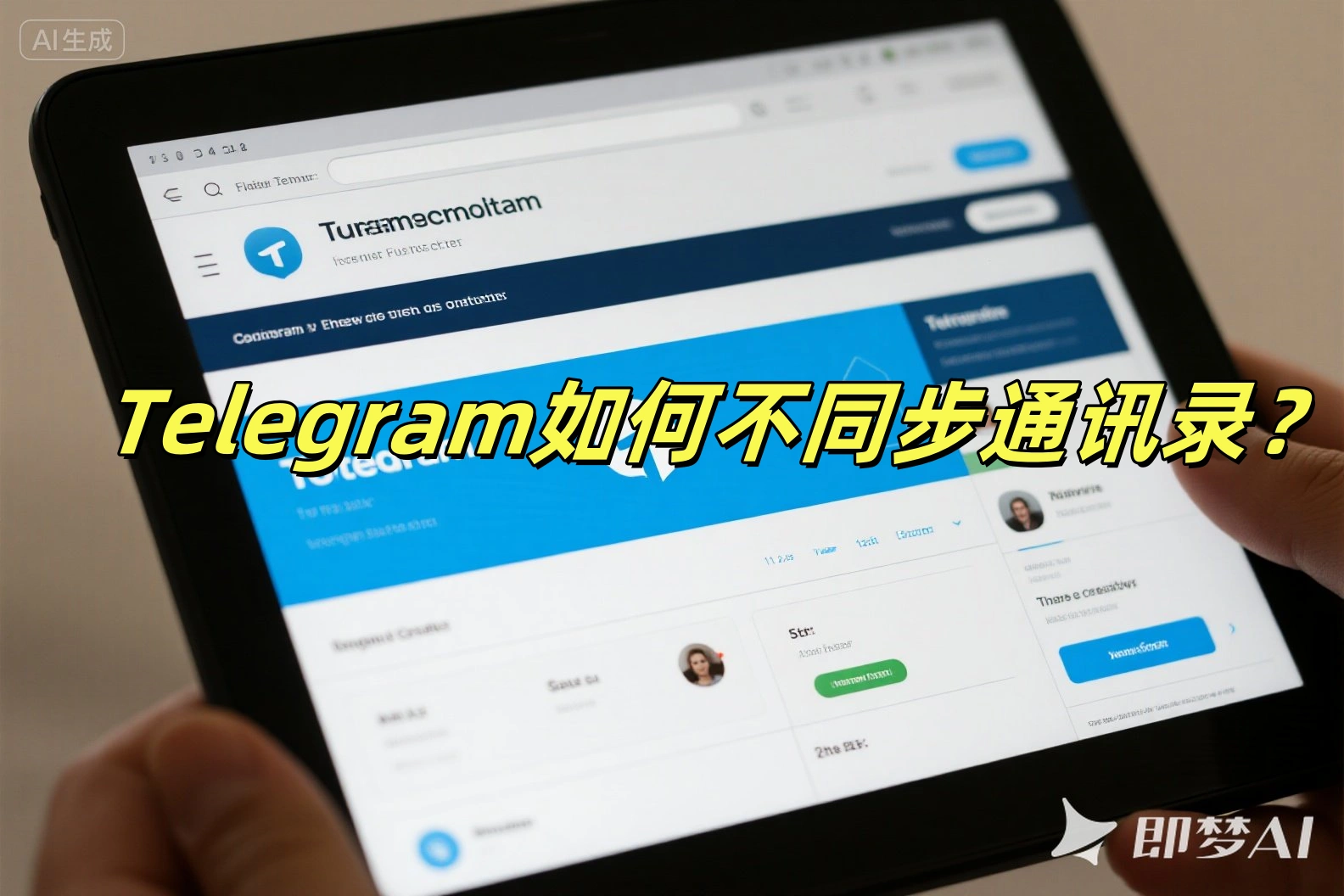 Telegram如何不同步通讯录？