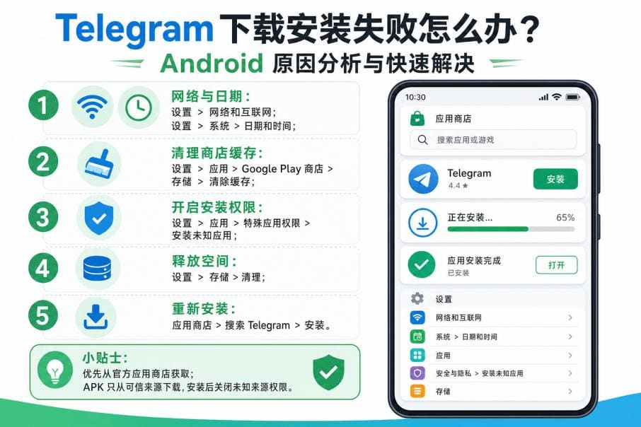 国内网络下载 Telegram 失败处理